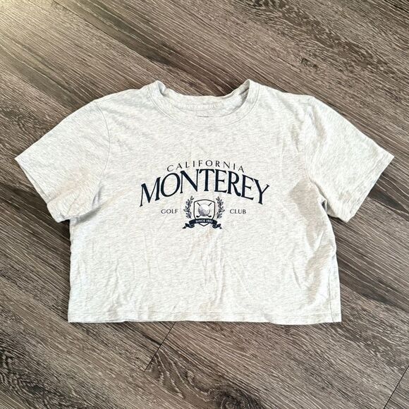 Abercrombie & Fitch California Monterey Golf Club Crop Tee - Picture 1 of 3